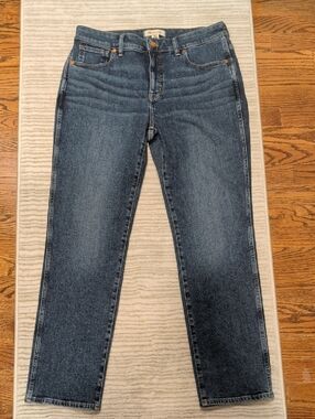 Madewell Women's Dark Wash Curvy Mod-Rise Stovepipe Jean